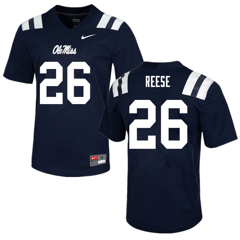 Otis Reese Ole Miss Rebels NCAA Men's Navy #26 Stitched Limited College Football Jersey WIA5358MC